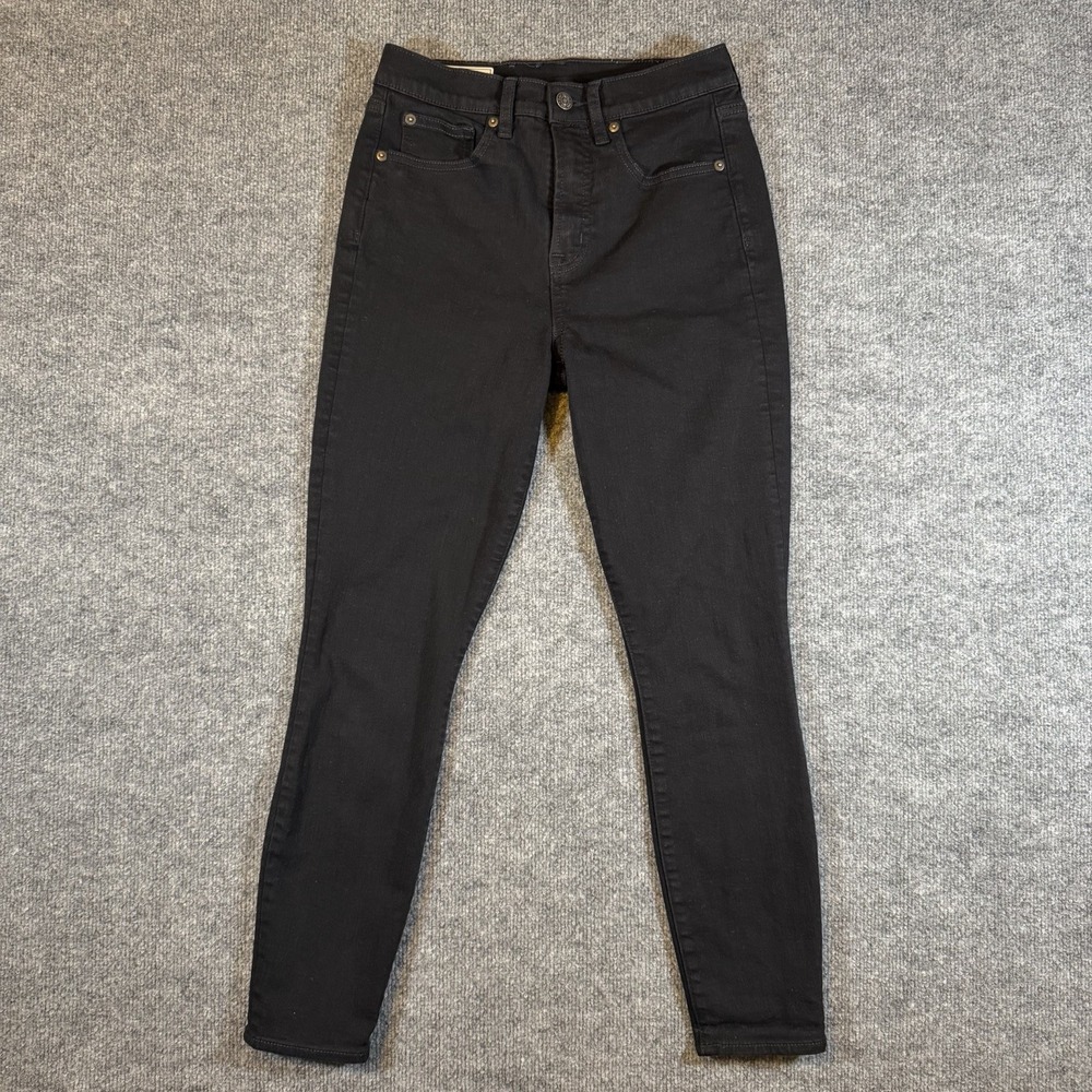 GAP Jeans‎ Womens 4R /27 True Skinny High Rise Black Stretch Denim Classic Fit